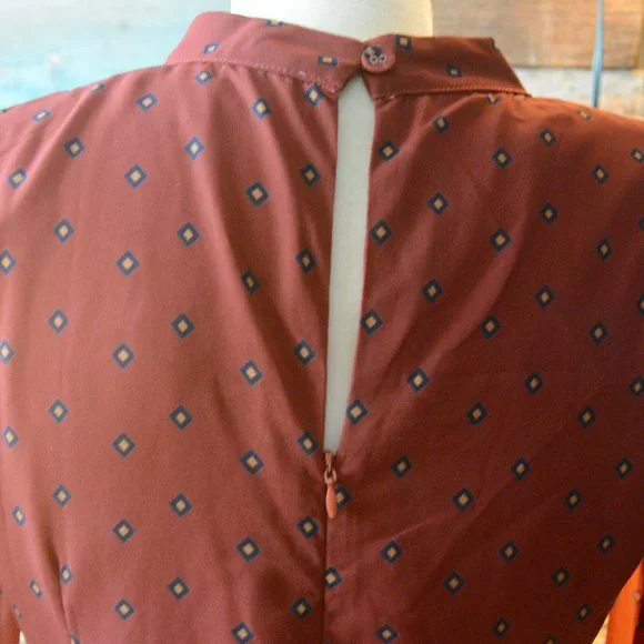 Rust Colour Dress - Picture 3 of 5